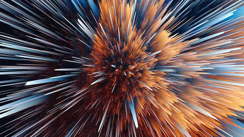 Particle Explosion, implosion HD wallpaper