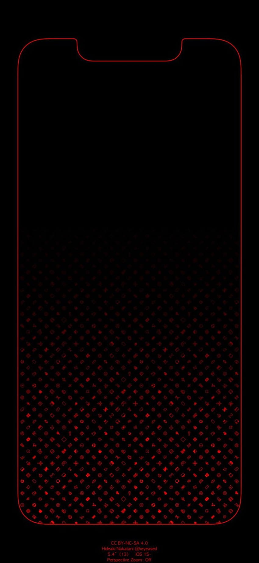 Perbatasan merah untuk iPhone 13 Mini. di komentar. : r/iphone, iphone merah hitam 13 wallpaper ponsel HD