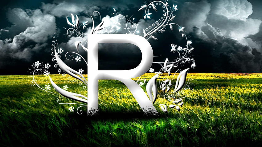 R K Nombre 3d, letra rk fondo de pantalla