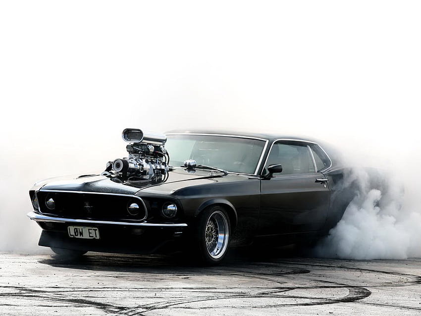 Dodge challenger burnout smoke musclecars HD wallpaper