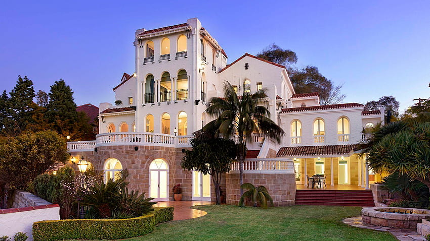 Duży luksusowy dom, luksusowa willa Tapeta HD