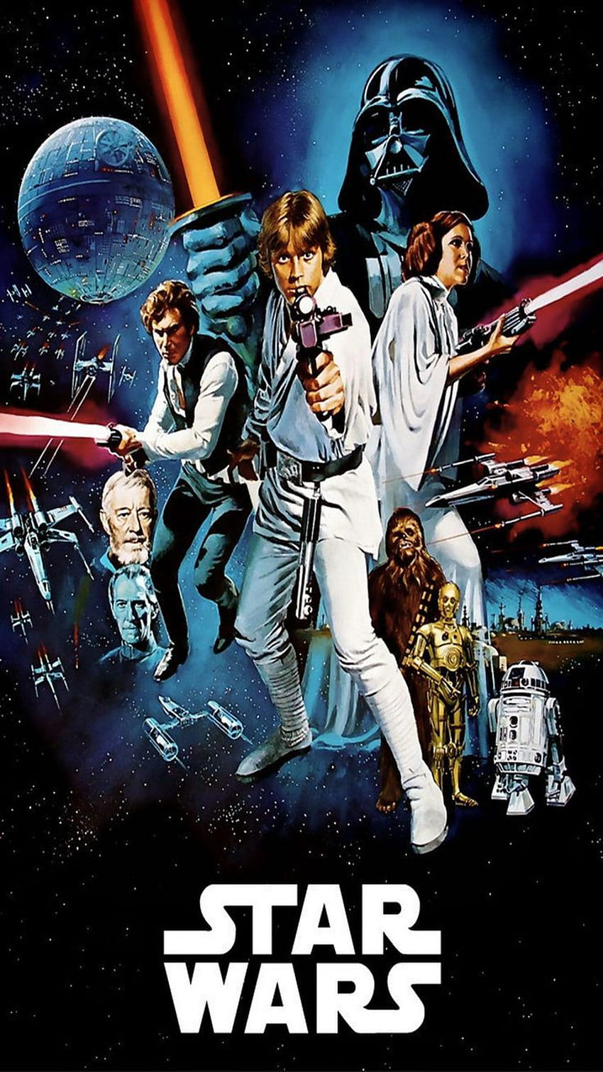 4 Star Wars Movie Poster, star wars films HD phone wallpaper