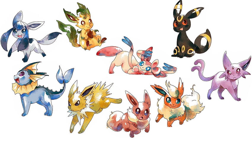 I'm so in love with my Eeveelutions desktop icons! : r/pokemon