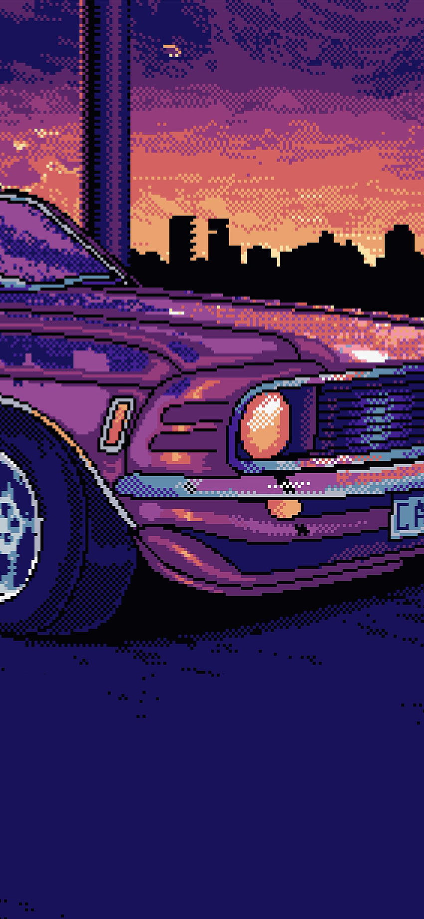 8 Bit Mustang Iphone Xs Max HD phone wallpaper