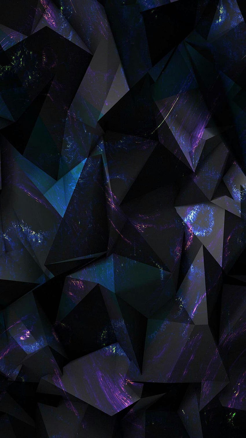 The Dark Crystal Phone, geometris telepon gelap wallpaper ponsel HD