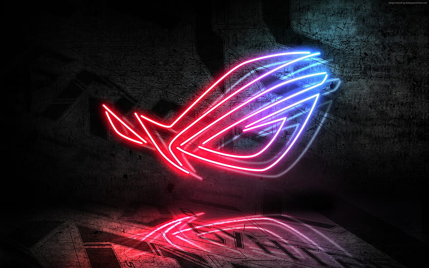 of ASUS, RoG, Neon, Logo backgrounds &, rog abstract HD wallpaper