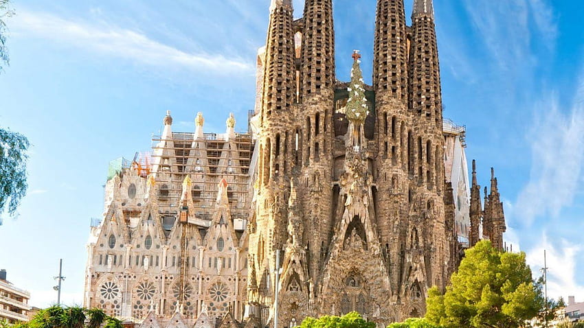 Religious Barcelona Spain Sagrada Familia Beautiful Travel HD wallpaper ...