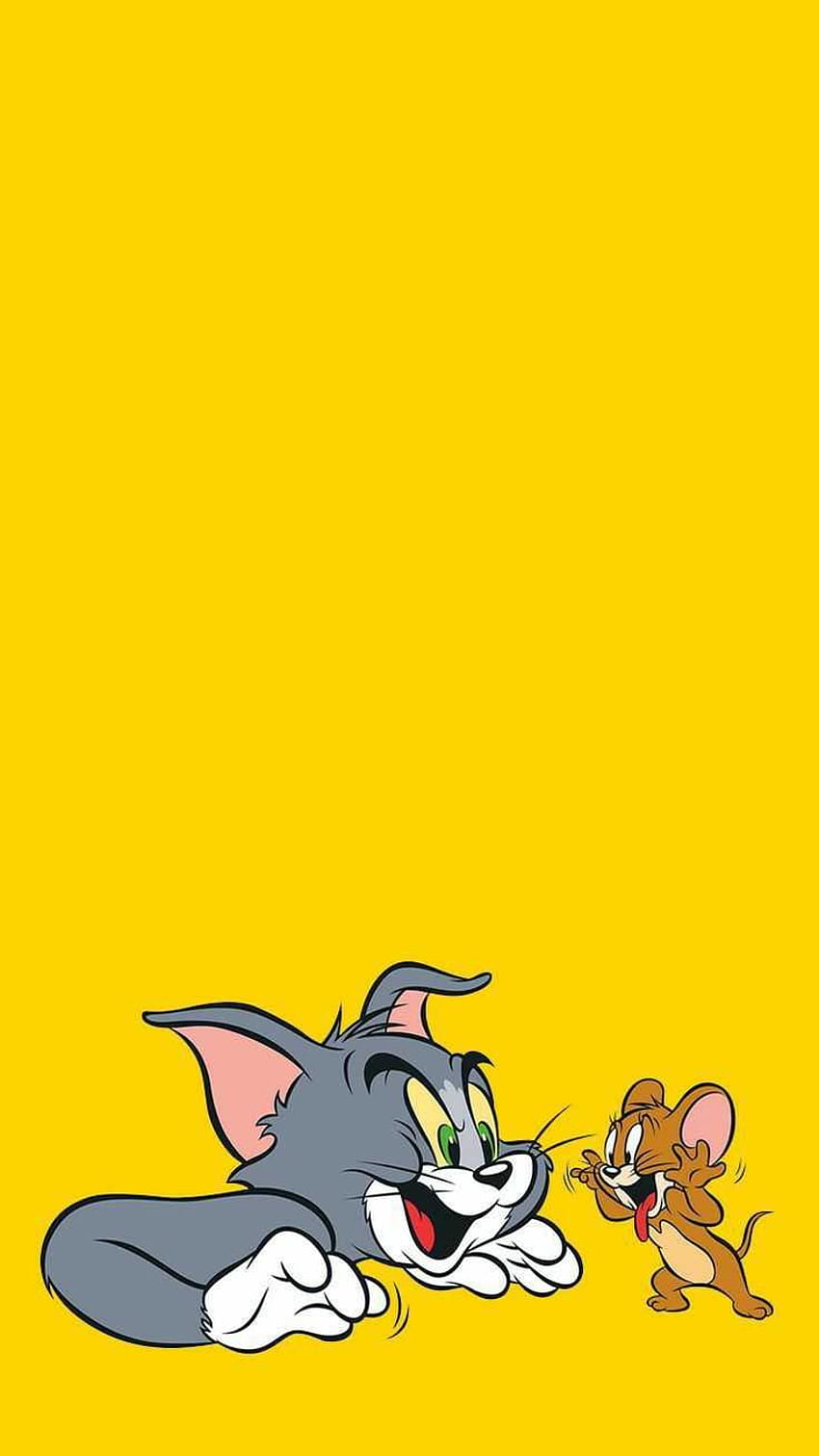 Teléfono de Tom y Jerry, amor de Tom y Jerry fondo de pantalla del teléfono