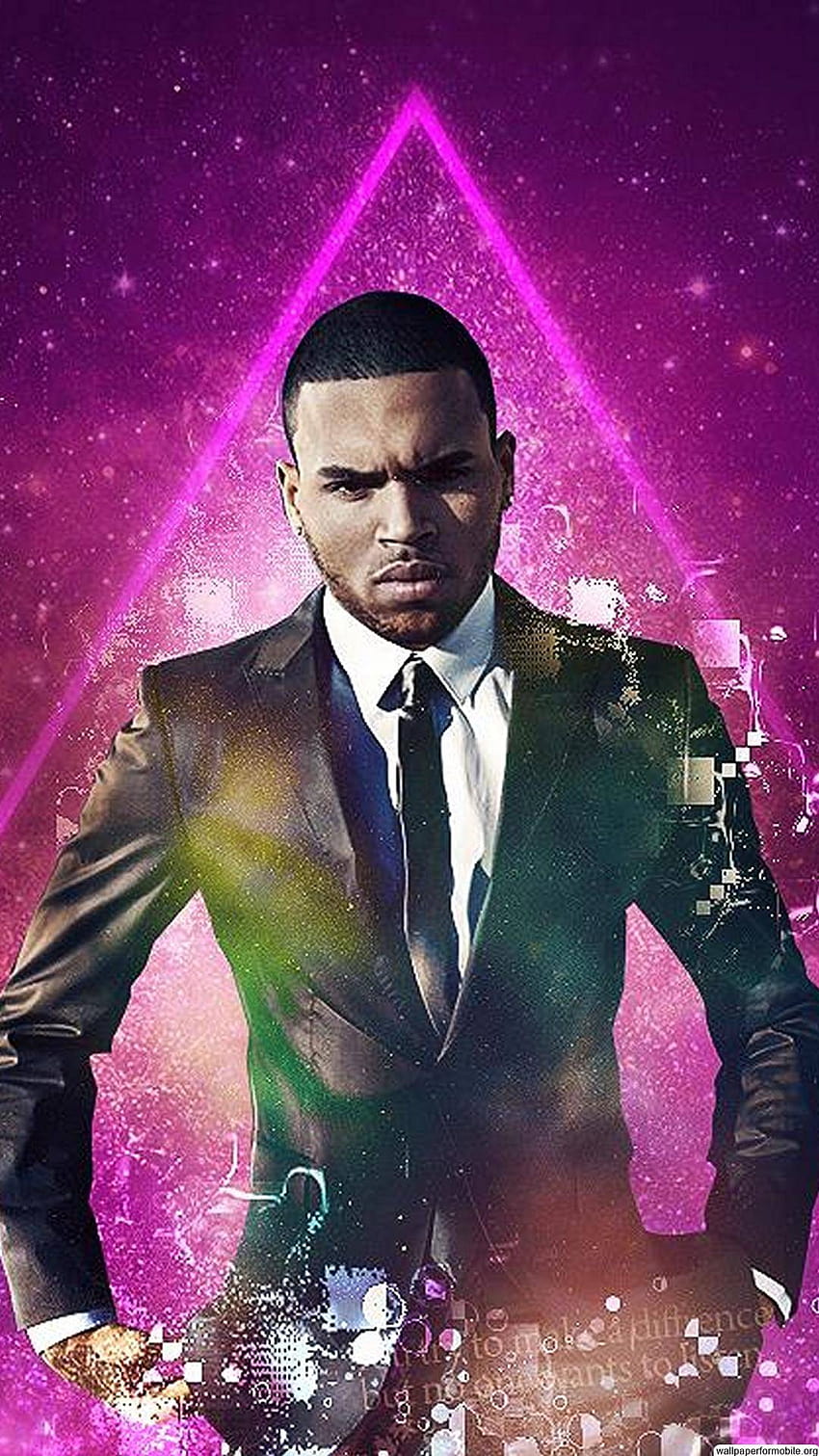 Chris Brown çivit mavisi HD telefon duvar kağıdı