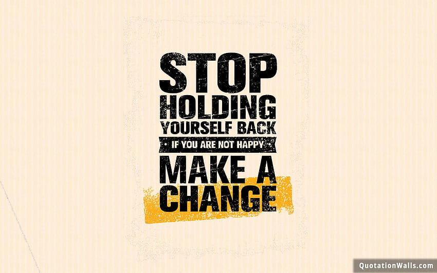 Make A Change Motivational for, you are strong HD wallpaper
