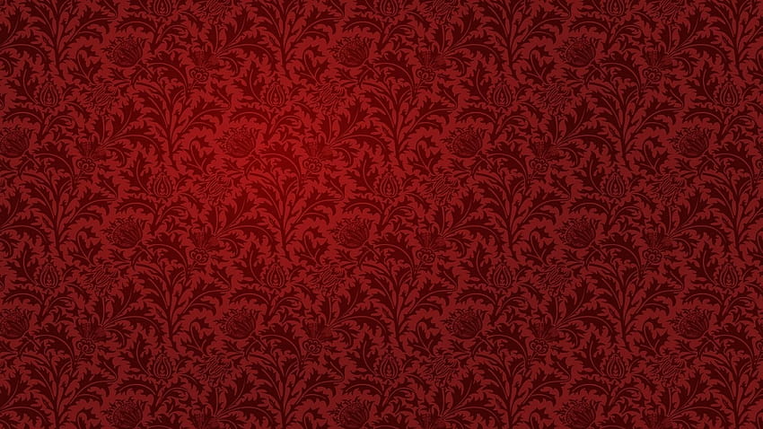 1 Red Floral, tekstur merah tua Wallpaper HD