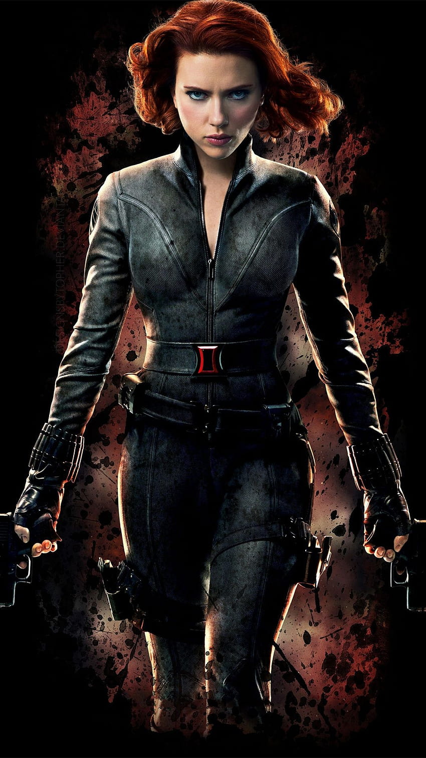 Black Widow, avengers, Scarlett Johansson, minimal, harika siyah pencere HD telefon duvar kağıdı