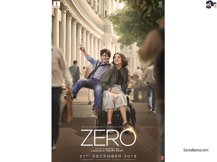 Plakat filmu w języku hindi, Zero z udziałem Shahrukha Khana i Katriny Kaif, plakat filmu w języku hindi Tapeta HD