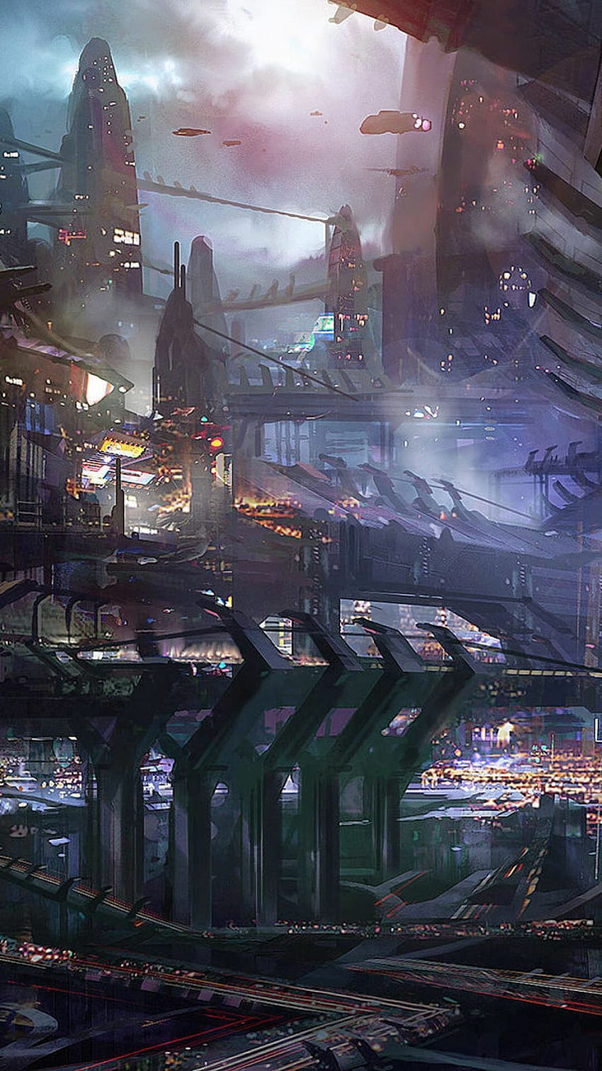 1 Fi City Android, sci fi iphone HD phone wallpaper