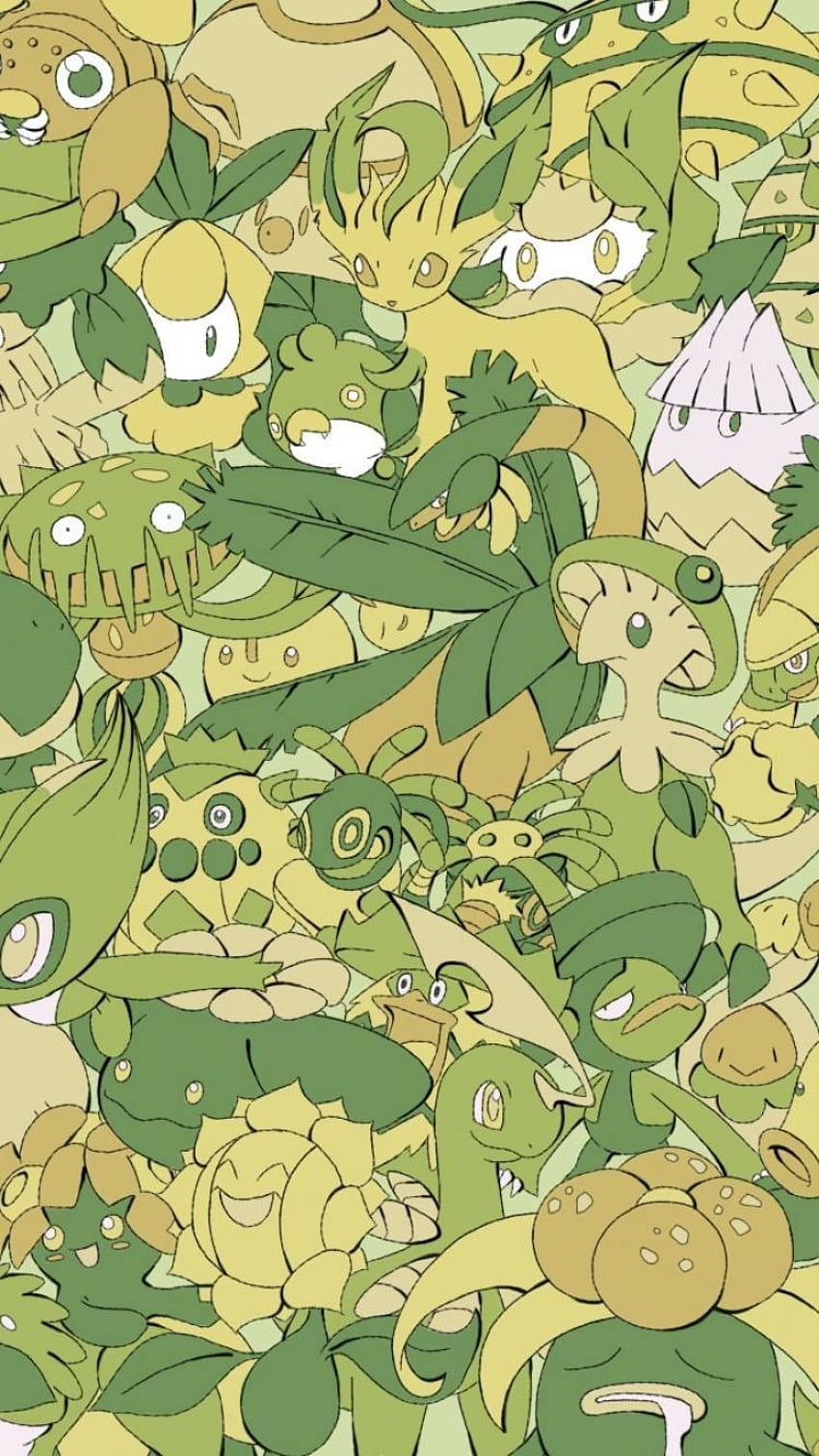 pokemon grass HD phone wallpaper