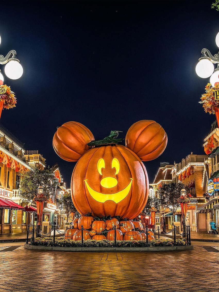 Disney Halloween, aesthetic halloween disney HD phone wallpaper