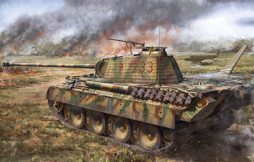Panther, tank, the Wehrmacht, average, panzerwaffe, Pz, panther tank HD wallpaper