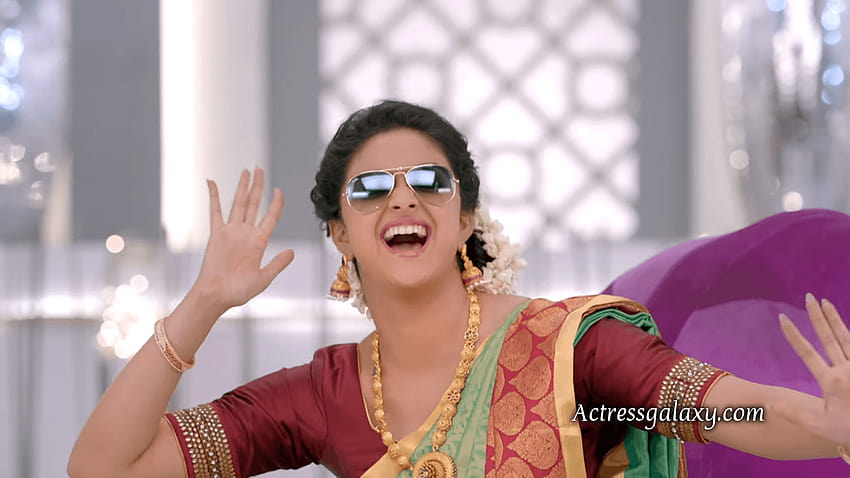 Keerthi Suresh Chennai Silks Diwali Sales Ad ล่าสุด keerthy Suresh วอลล์เปเปอร์ HD