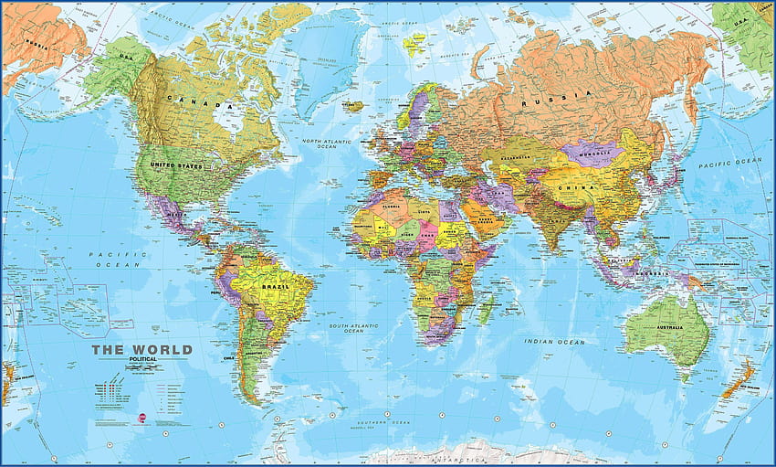 Weltkarte Politische Figur, Erdkarte HD-Hintergrundbild