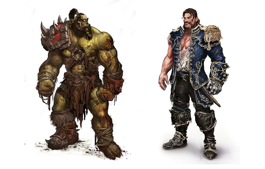 white, wow, background, world of warcraft, artwork, human, warrior, versus, admiral, orc, mists of pandaria , section игры, warcraft orcs HD wallpaper