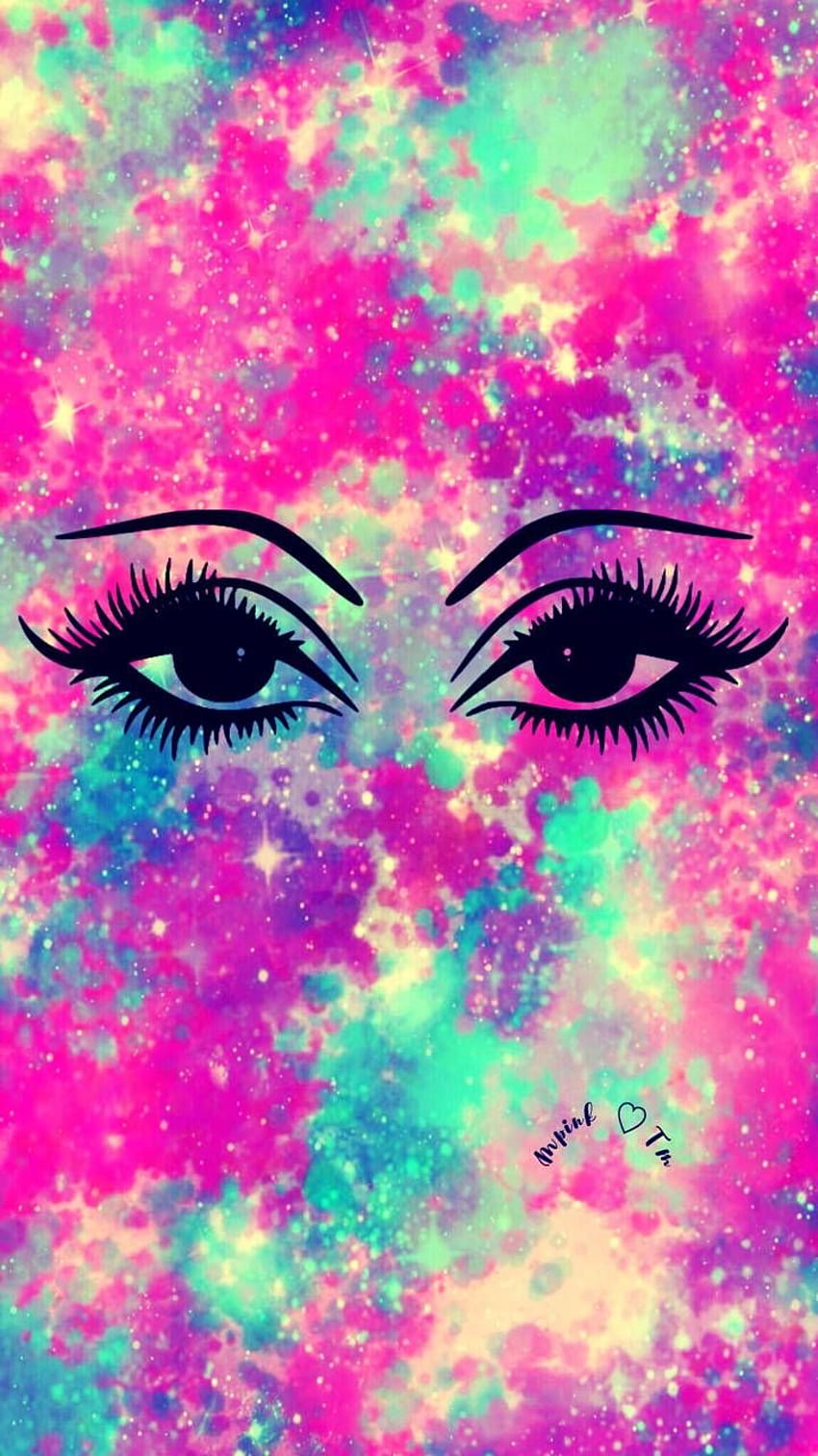 Look Into My Eyes Galaxy, glitter eye HD phone wallpaper | Pxfuel