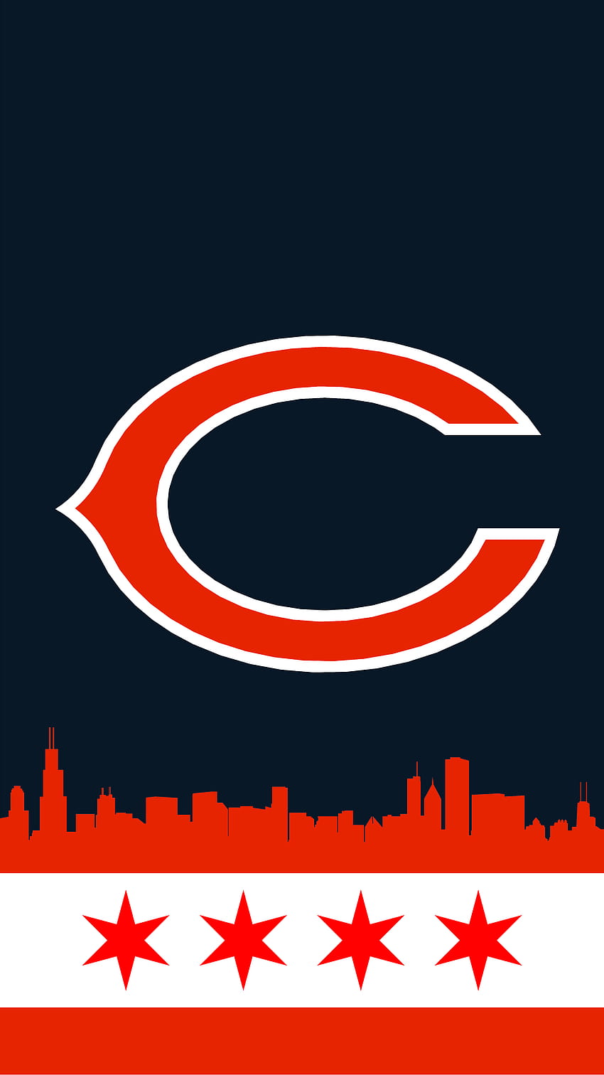 beruang adalah tim baru saya jadi saya membuat iphone ini .think, chicago bears 2018 wallpaper ponsel HD