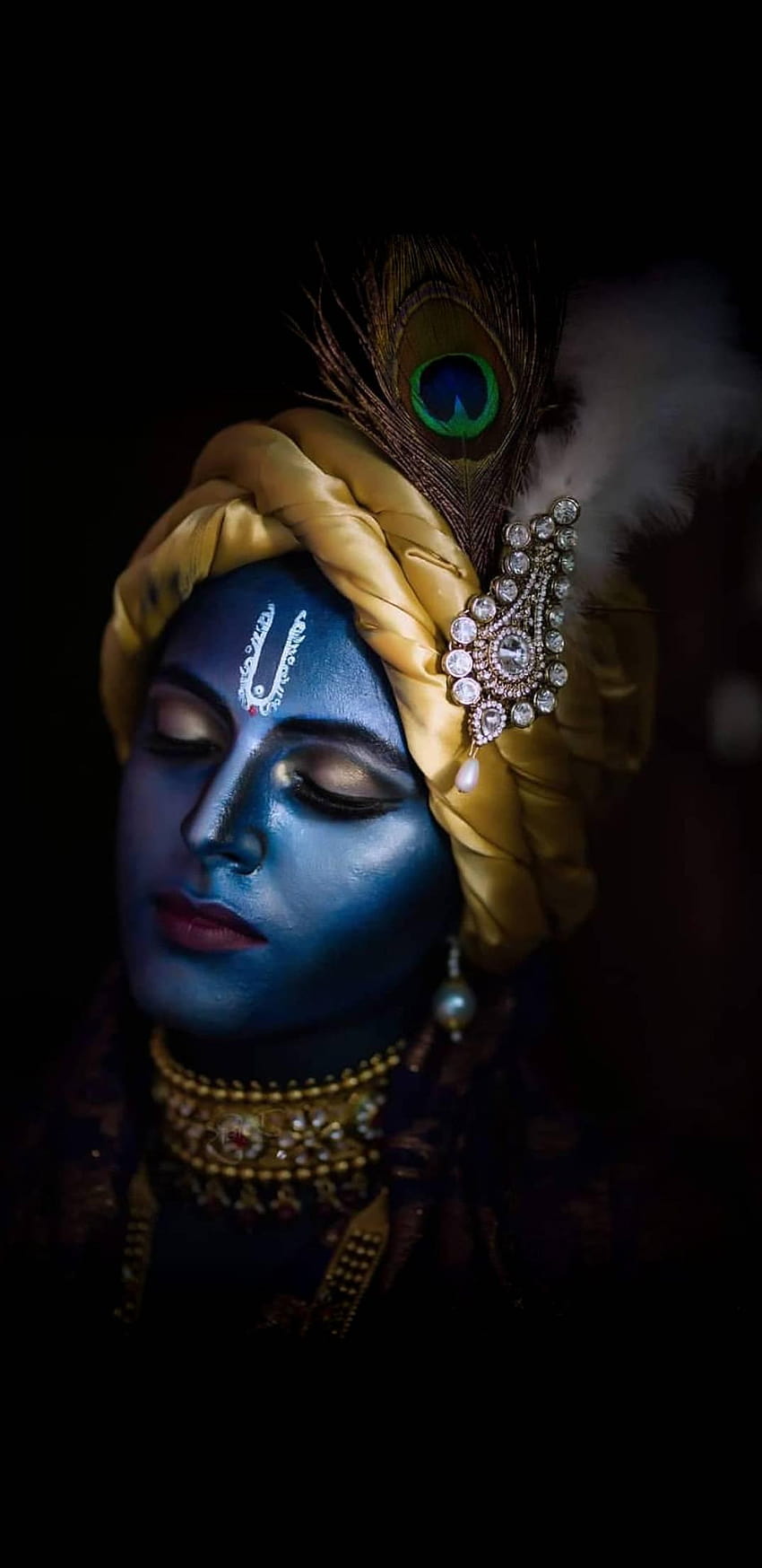 Krishna Amoled Mobile, Lord Krishna Telefon HD-Handy-Hintergrundbild