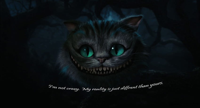 Gato de Cheshire, Alicia en el país de las maravillas citas fondo de pantalla