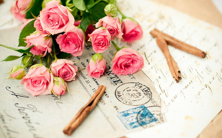 Letters On Rose Bouquets HD wallpaper | Pxfuel