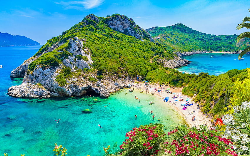 Le migliori spiagge di Corfù, Corfù, Grecia Sfondo HD