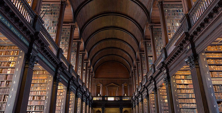 biblioteca del Trinity College de Dublín fondo de pantalla