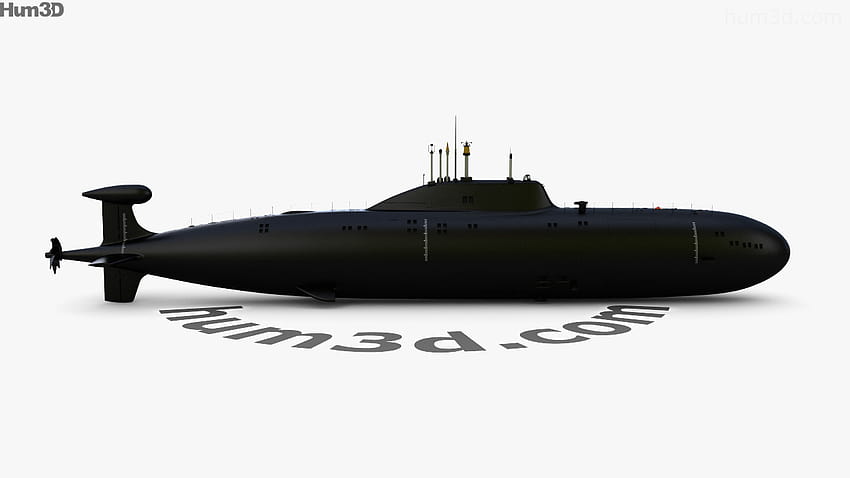 Tampilan 360 Akula, kapal selam kelas akula Wallpaper HD