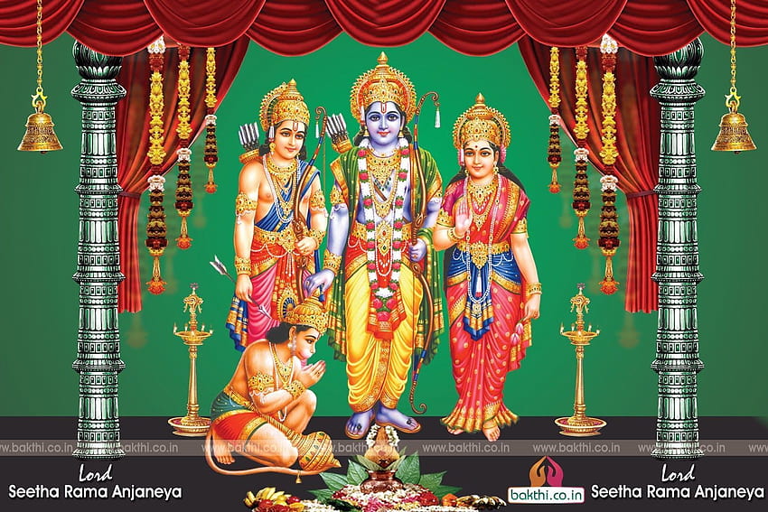 Ram Lakhan Seeta Hanuman, Ram Sita Hanuman Tapeta HD