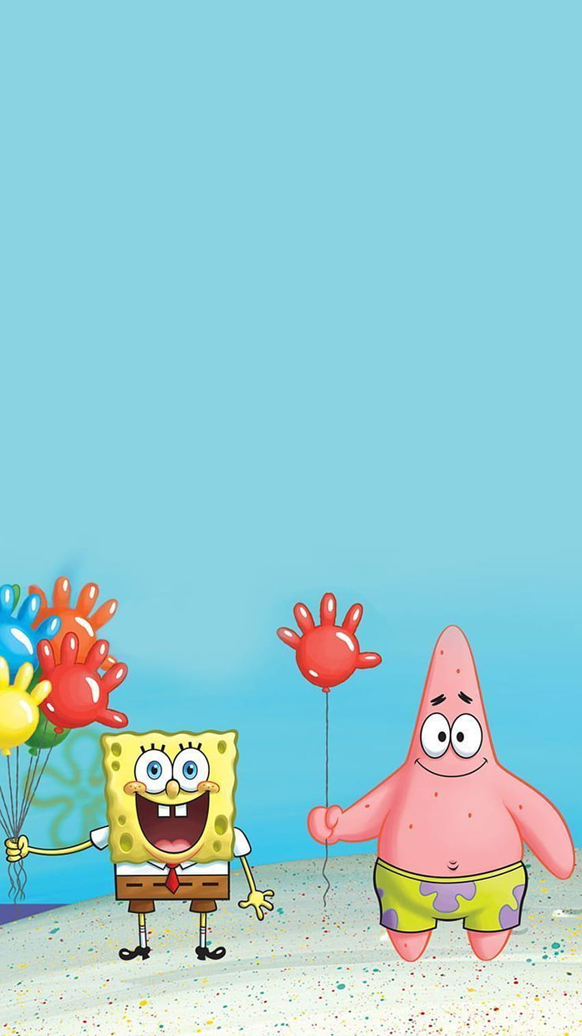 SpongeBob-Verstärker; Patrick, High Resolution Cartoon, Spongebob und Patrick-Ästhetik HD-Handy-Hintergrundbild