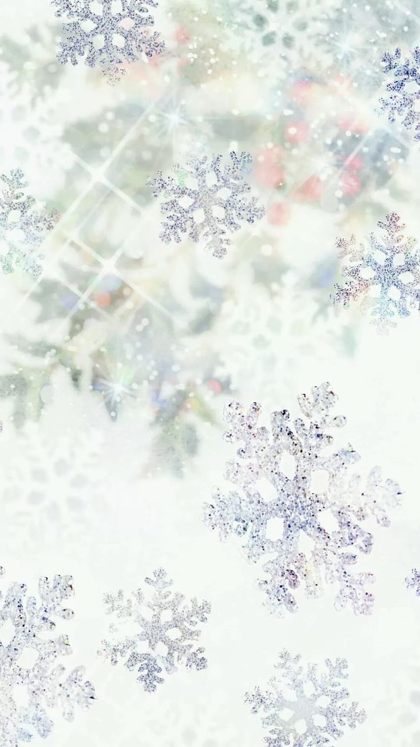 Sparkling snowflakes 1080 x 1920 available for ., sparkling winter HD phone wallpaper