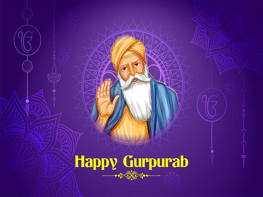 Happy Guru Nanak Jayanti 2019: życzenia, wiadomości, cytaty, SMS, posty na Facebooku i status Whatsapp, guru nanak gurpurab Tapeta HD