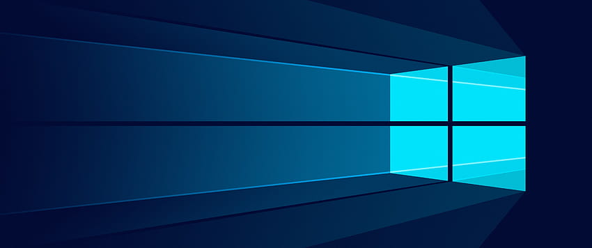 Windows 10 , Microsoft Windows, Minimalist, Blue background, Technology ...
