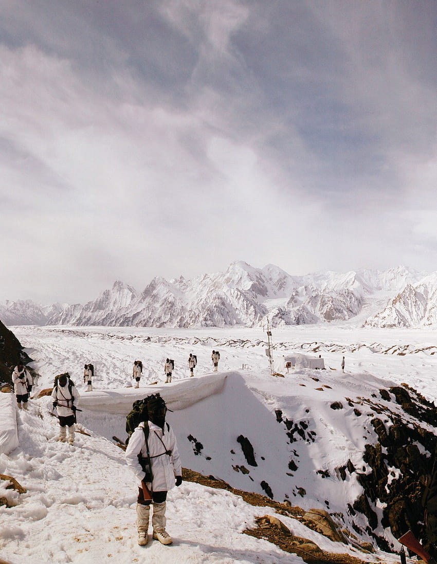 ¿Estás listo para caminar a Siachen?, glaciar siachen fondo de pantalla del teléfono