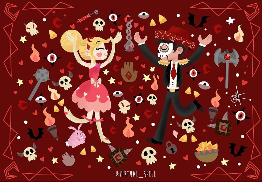 Mica's Art, star vs the forces of evil blood moon ball HD wallpaper