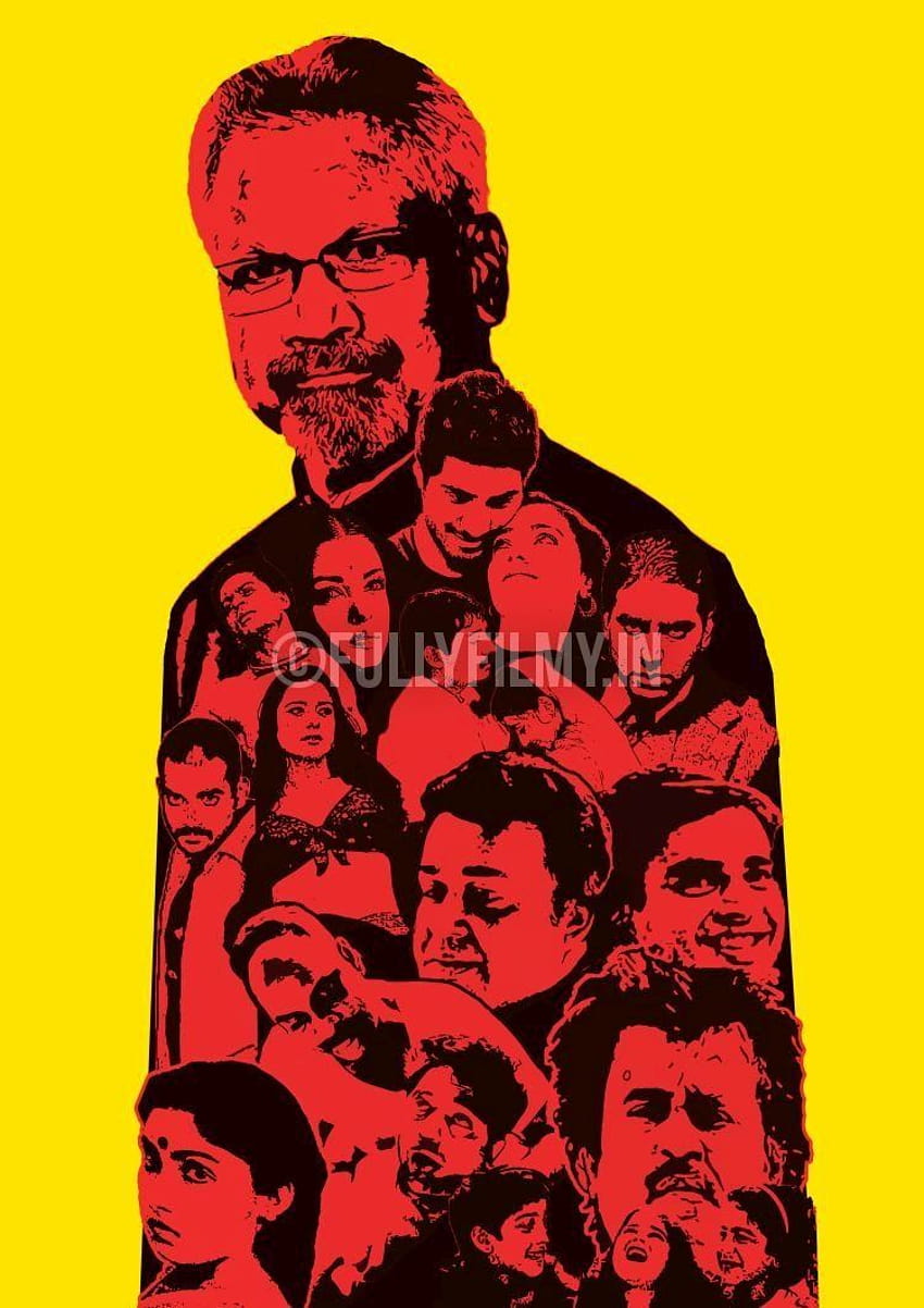 Mani Ratnam illustrated Poster HD phone wallpaper