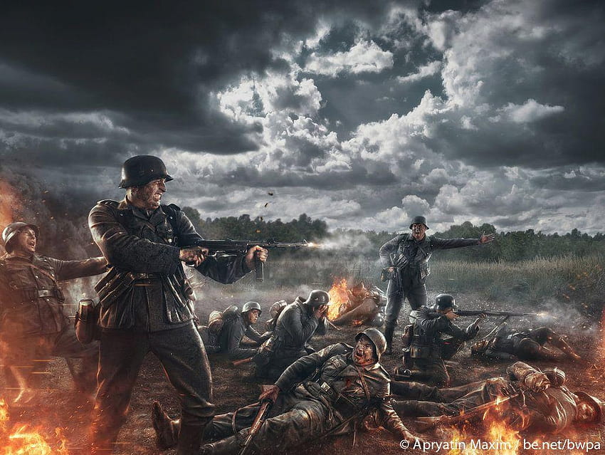 第二次世界大戦のドイツ国防軍歩兵 by MaximApryatin 高画質の壁紙