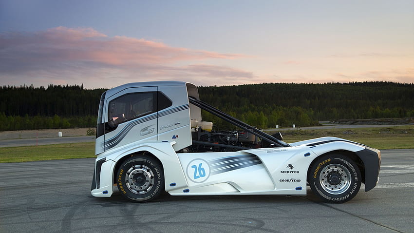 2,400 hp Volvo truck sets two world speed records, volvo iron knight HD wallpaper