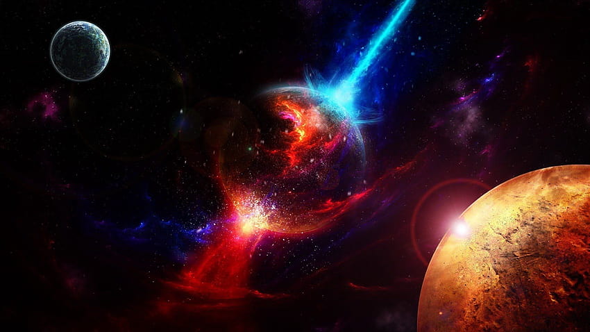 超新星、惑星爆発空間 高画質の壁紙