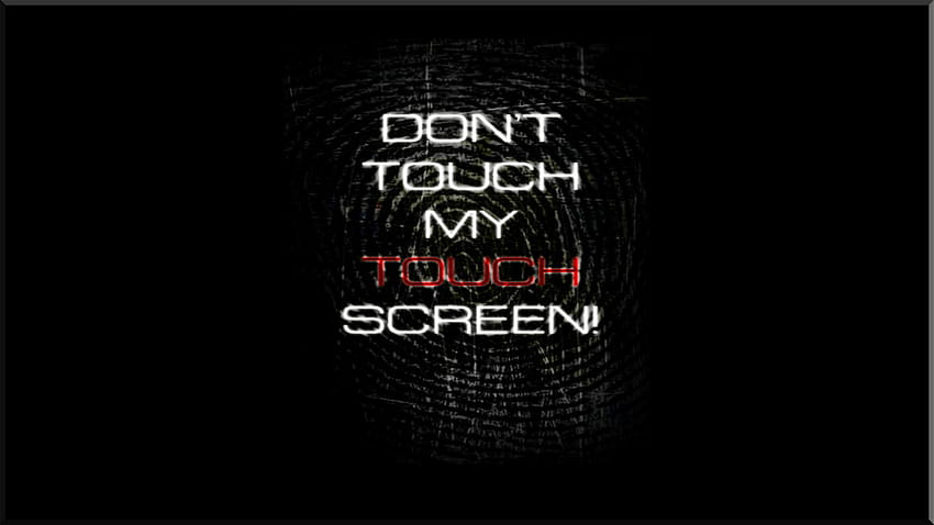 Nie dotykaj pełnego ekranu i tła, to jest mój komputer Tapeta HD