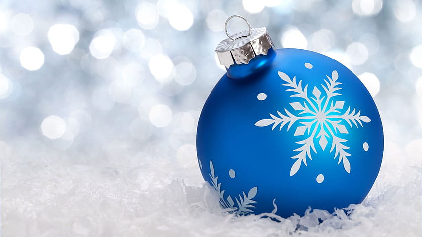 Christmas Ornament Backgrounds, christmas ornaments blue HD wallpaper