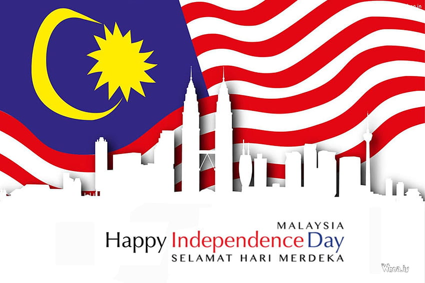 Денят на независимостта на Малайзия Selamat Hari Merdeka HD тапет