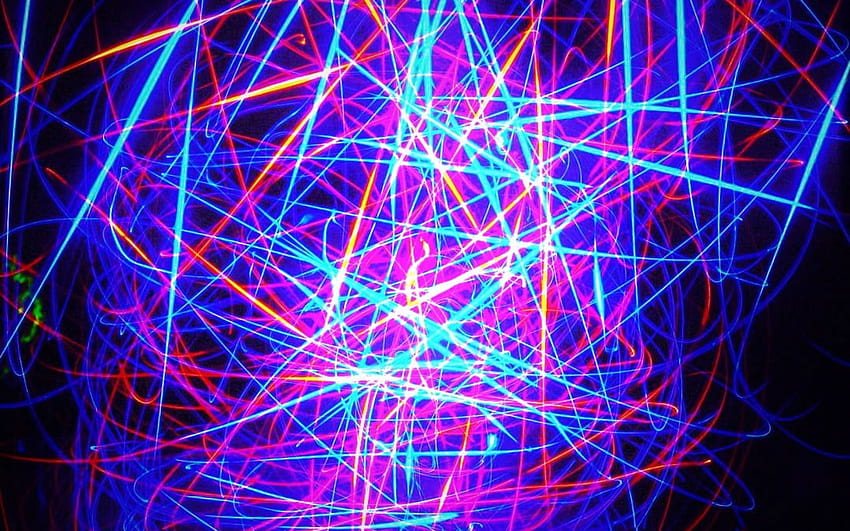 Luz LED azul y roja, abstracta, colorida, neón • Para ti, luz LED violeta fondo de pantalla