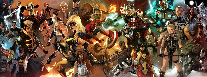Marvel Comics Characters Ultra Backgrounds pour : Multi Display, Dual Monitor, Marvel Character Fond d'écran HD