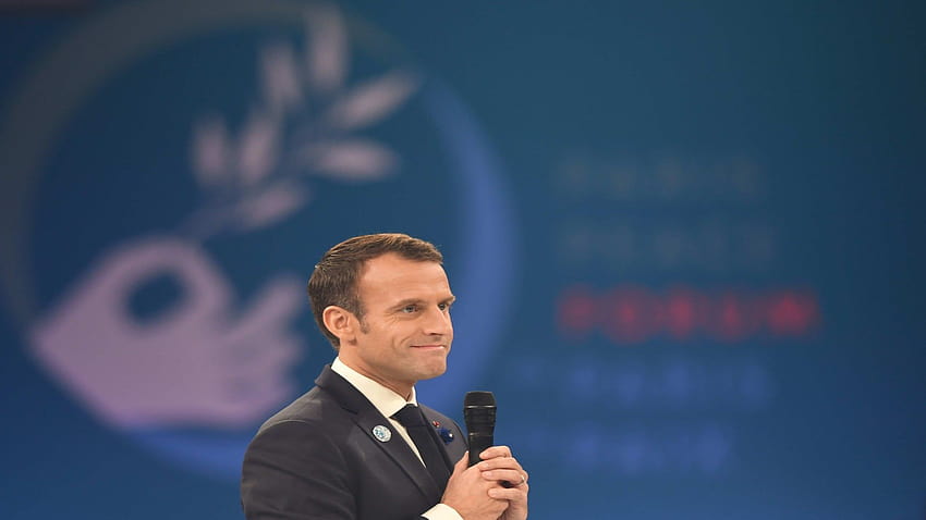 O presidente francês Emmanuel Macron não está aqui para a diplomacia de Trump no Twitter papel de parede HD