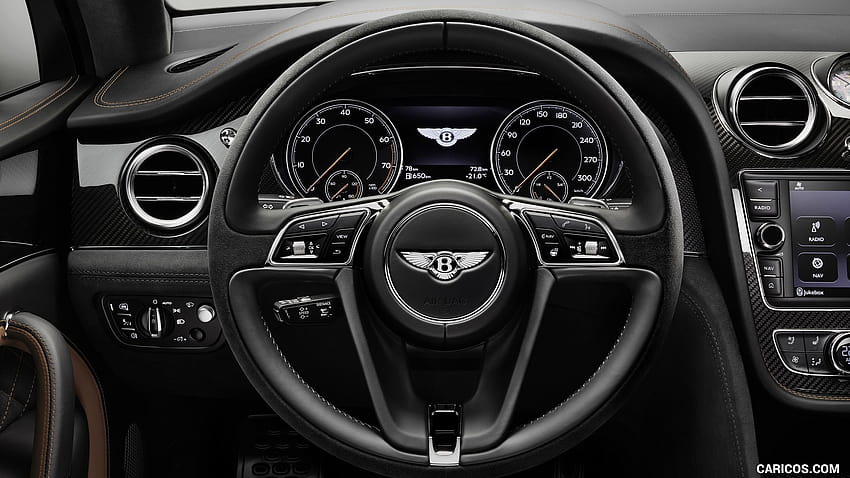 2020 Bentley Bentayga Speed ​​İç Direksiyon HD duvar kağıdı